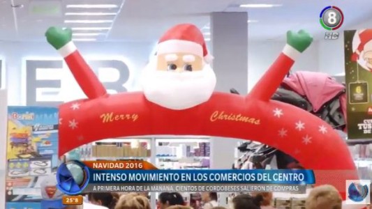 Intenso movimiento en el centro por las compras de Navidad