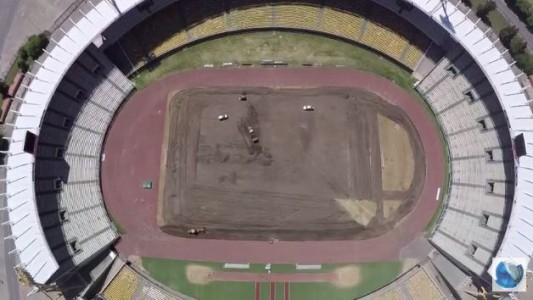 Hasta en el último día del año siguen los trabajos en el kempes