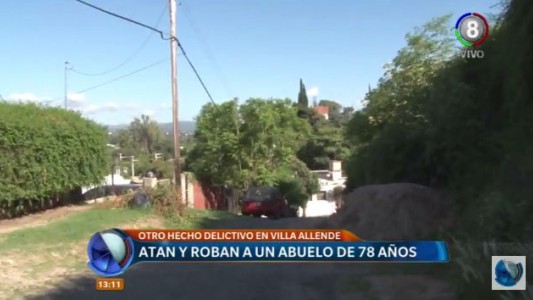 Inseguridad en Villa Allende: Tres delincuentes ataron y asaltaron a un abuelo