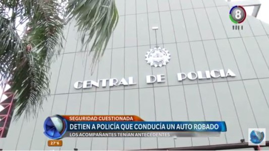 Otro policía en la mira, esta vez manejaba un auto robado
