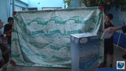 Tras la nota de Teleocho Noticias, la escuelita consiguió pileta nueva