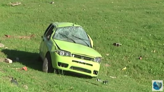 Perdió el control, chocó contra una gruta y casi termina en el Suquía