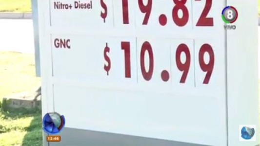 El GNC aumentó dos pesos