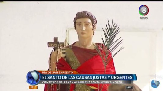 Día de San Expedito, celebración anual en la parroquia Santa Mónica y San Agustín
