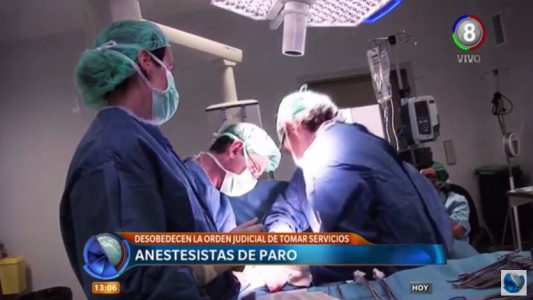 Anestesistas de paro, pese a la intimación judicial