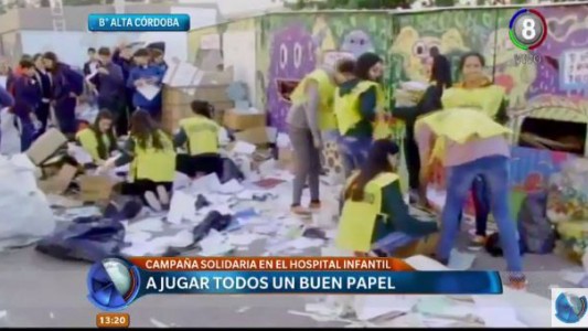 Con el fin de ayudar al Hospital Infantil, se realizó una nueva edición de la "Maratón del Papel"