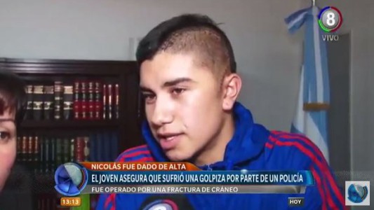 Joven denuncia que un policía lo golpeó a la salida de un baile