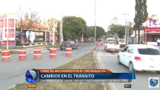 Por obras de cierre en el anillo de Circunvalación, cambia el sentido de algunas avenidas