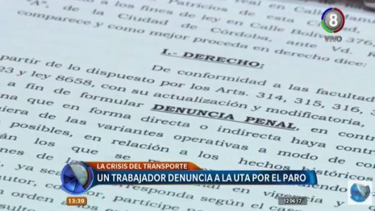Presentan denuncia penal contra la UTA por paro de transporte