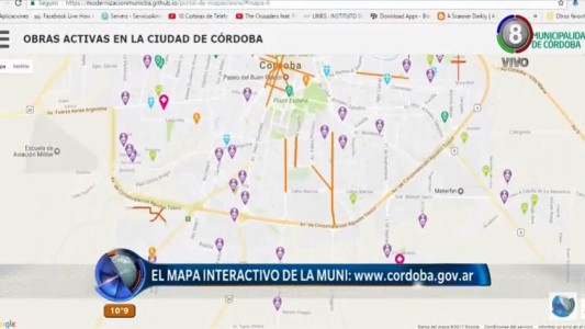 Un mapa interactivo para ahorrar tiempo antes de salir de casa