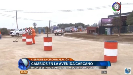 Cambio de circulación en avenida Cárcano