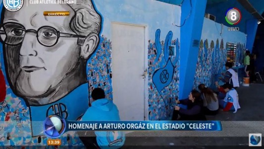 Homenaje a Arturo Orgaz, en el Gigante de Alberdi