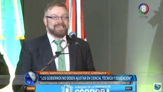 Gabriel Rabinovich fue distinguido por sus aportes en la lucha contra el cáncer
