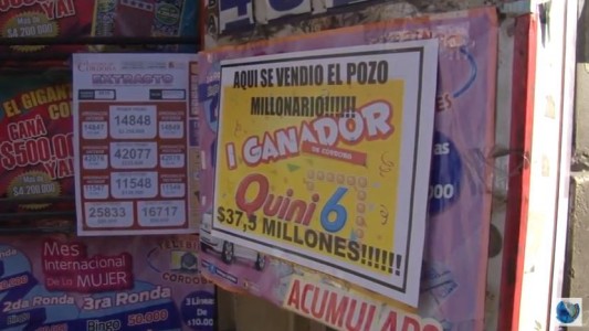 En Córdoba salió el Quini 6 con un pozo de más de 37 millones de pesos