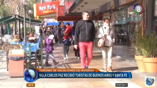 Turistas de Buenos Aires y Santa Fe disfrutan de las vacaciones en las sierras