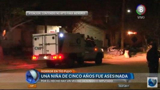 Horror en Tío Pujio: Un vecino detenido e imputado por la muerte de una niña de 5 años