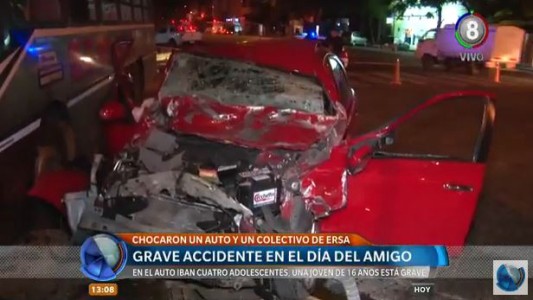 Grave accidente tras el festejo del día del amigo