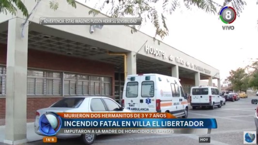 Está grave el niño que sobrevivió al incendio de una casa en Villa el Libertador