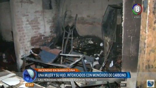 Se incendió un departamento en barrio Oña