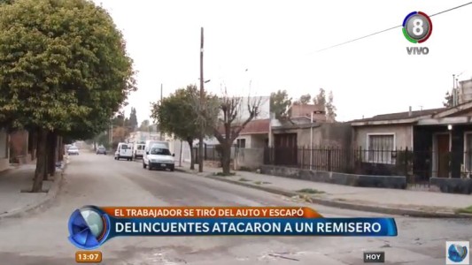 Inseguridad: Remisero asaltado temió por su vida y se arrojó del auto en movimiento