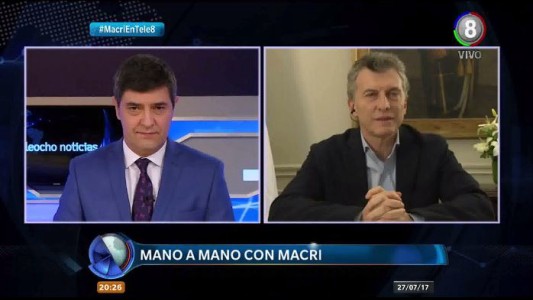 Exclusivo: Macri en Teleocho Noticias habló de la pobreza en Córdoba, incrementos tarifarios y la situación de Julio De Vido