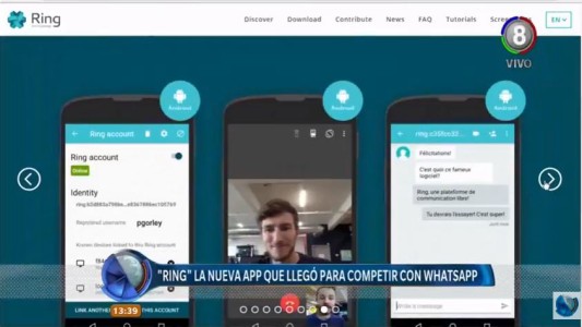 Ring: La nueva aplicación que quiere competir con Whatsapp