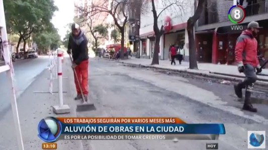 La ciudad intransitable por la cantidad de obras