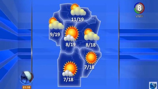 Pronóstico del tiempo miércoles 25 de abril