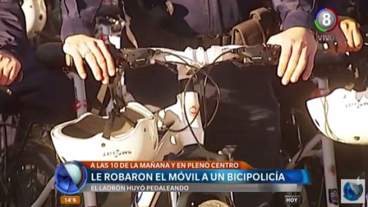 Insólito: Le robaron el móvil - bicicleta a un policía