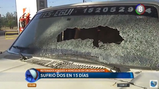 Otro ataque en Circunvalación: Apedrearon el parabrisas de una camioneta