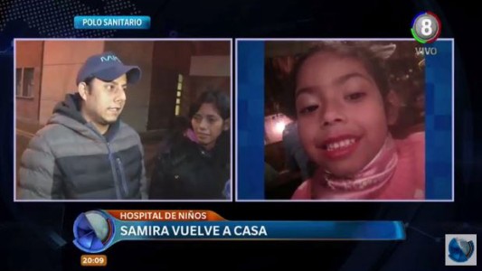 Dieron de alta a Samira, la niña accidentada en la pileta del club Universitario