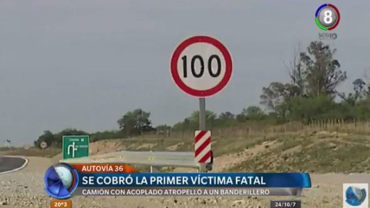 La autovía 36 se cobró la primer víctima fatal