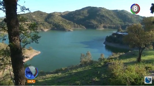 Agua verde: El lago Los Molinos está repleto de algas