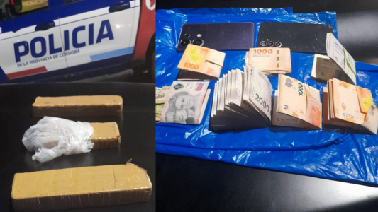 Detuvieron a tres personas con dos ladrillos de marihuana en B° Patricios Oeste