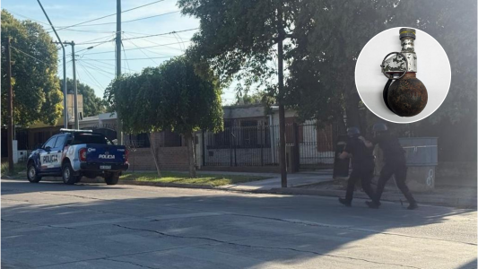 Arrojaron una granada contra policías durante un operativo en Villa La Lonja y hubo dos detenidos
