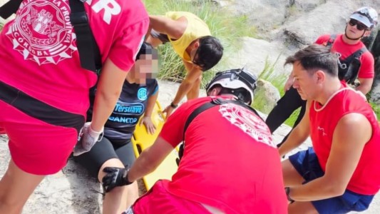 Rescate en Mina Clavero: auxilian a una mujer accidentada en el Nido del Águila