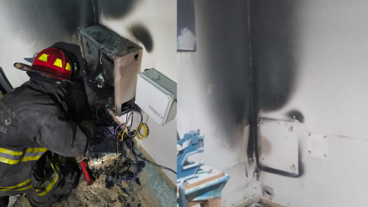 Bomberos sofocaron un incendio en barrio Cooperativa La Unidad: un vecino resultó herido