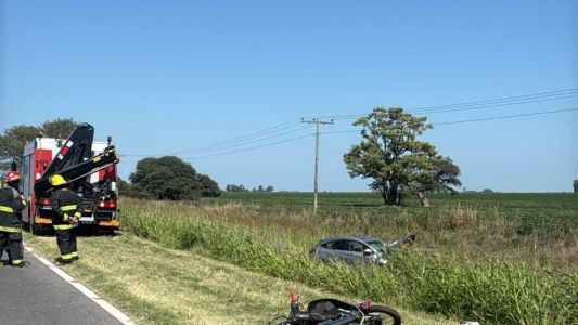 Tragedia en la ruta: murió una chica de 17 años en Córdoba y un motociclista está internado