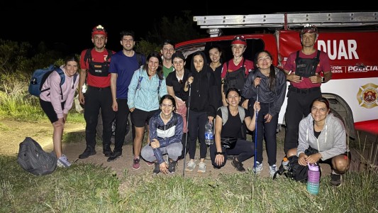 Traslasierra: el DUAR rescató a doce excursionistas extraviados en la zona de Nono