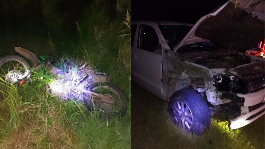 Un motociclista murió tras chocar con una camioneta en Chilibroste