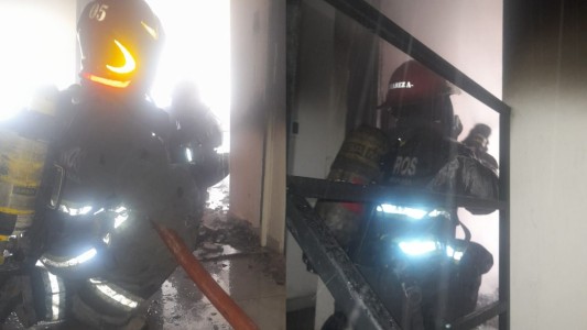 Incendio en una vivienda: pérdidas materiales y vecinos asistidos por servicios de emergencia