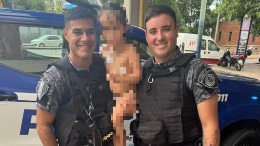 Policías salvaron a una niña de 4 años que se había ahogado con comida: está fuera de peligro