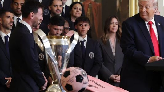 Messi asistió a la Casa Blanca en el homenaje al Inter Miami campeón de la MLS