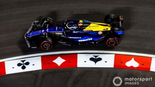 Colapinto, un inicio cuesta arriba en un áspero entrenamiento del GP de Las Vegas