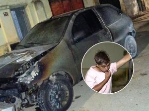 Le incendiaron el auto a un vendedor ambulante: “Era mi herramienta de trabajo”