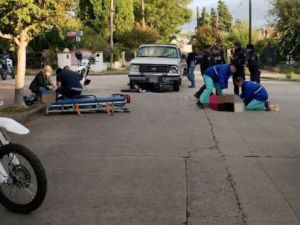 Un hombre de 60 años murió tras un choque entre una moto y una camioneta en Carlos Paz