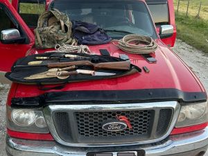 Detuvieron a tres hombres con arma y animales faenados, se secuestraron pruebas