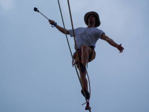 Primera Copa Mundial de Speedline Highline en Argentina en el estadio Kempes