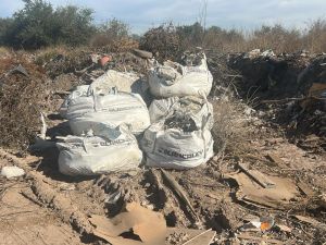 Basural de Spilimbergo: se identificaron residuos generados por canteras y un geriátrico