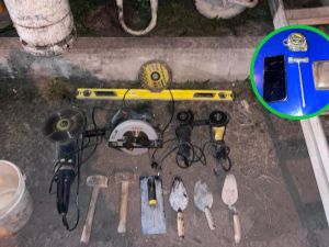 Detienen a un hombre y recuperan herramientas robadas en una obra de B° Cabildo